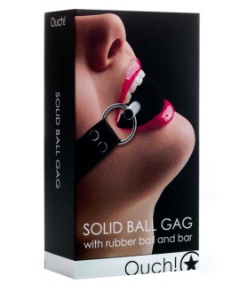 Solid Ball Gag noir - Ouch!