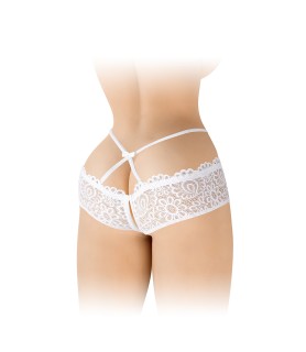 Culotte ouverte blanche Celia - Fashion Secret