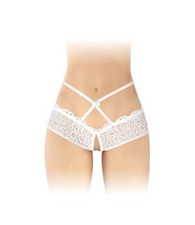 Culotte ouverte blanche Celia - Fashion Secret