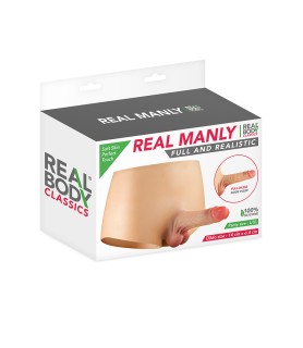 Culotte avec gode réaliste plein
