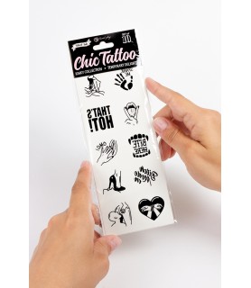 10 tatouages temporaires Kinky Collection - Secret Play