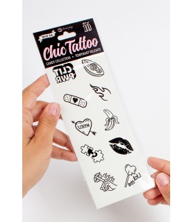 10 tatouages temporaires Candy Collection - Secret Play