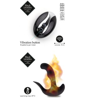 Stimulateur anal vibrant télécommandé unisexe - Black Jamba