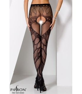 Collants ouverts S007 - Noir
