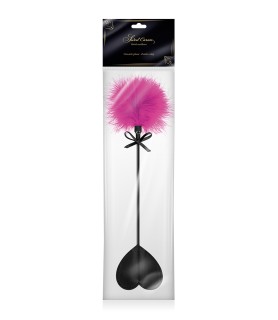 Tapette coeur avec pompon fuchsia - Sweet Caress