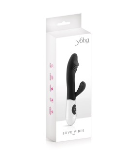 Vibromasseur Rabbit Elya noir - Yoba