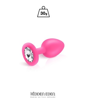 Plug bijou silicone rose S - Hidden Eden