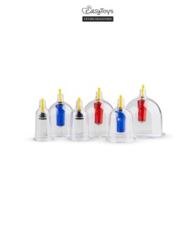 Coffret 6 ventouses Cupping Set - EasyToys Fetish Collection