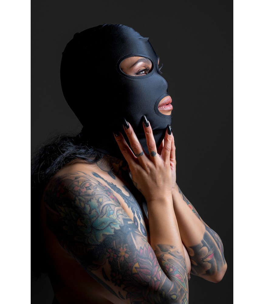 Cagoule BDSM 3 ouvertures - Taboom