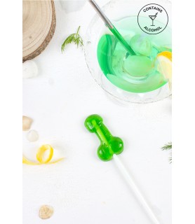 Sucette pénis Caipirinha avec alcool