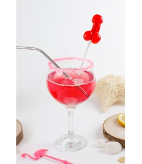 Sucette pénis daiquiri fraise avec alcool