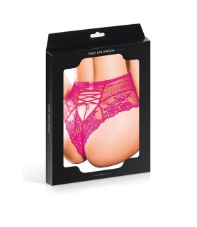Tanga sexy rose à laçage