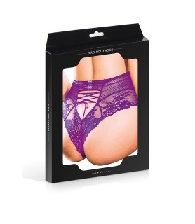 Tanga sexy pourpre à laçage