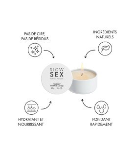 Bougie de massage Slow Sex 50g - Bijoux Indiscrets