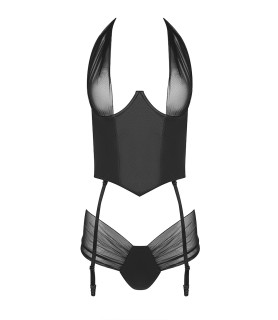 Guêpière Kesmina faux cuir - Passion