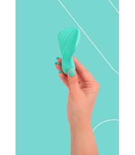 Mini vibro rechargeable SilkenTouch vert - FairyGasm