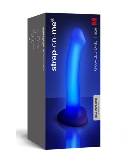 Dildo lumineux violet - Strap-On-Me
