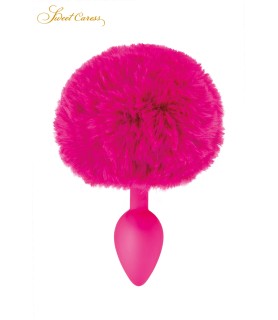 Plug queue de lapin - fuchsia