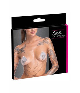 Caches tétons Losange avec chainettes - Cotelli Accessoires