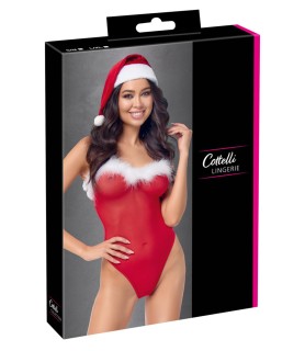 Ensemble body et bonnet de noel - Cottelli Lingerie