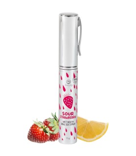 Spray sexe oral et bouche humide à la fraise acide