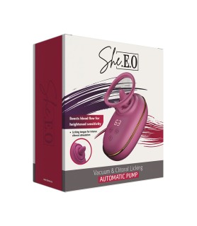 Pompe clitoridienne avec léchage et vibrations - She.E.O