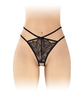 String ouvert Mylene - noir