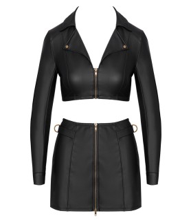Ensemble top et jupe courte noir - Cottelli PARTY 