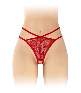 String ouvert Mylene - rouge