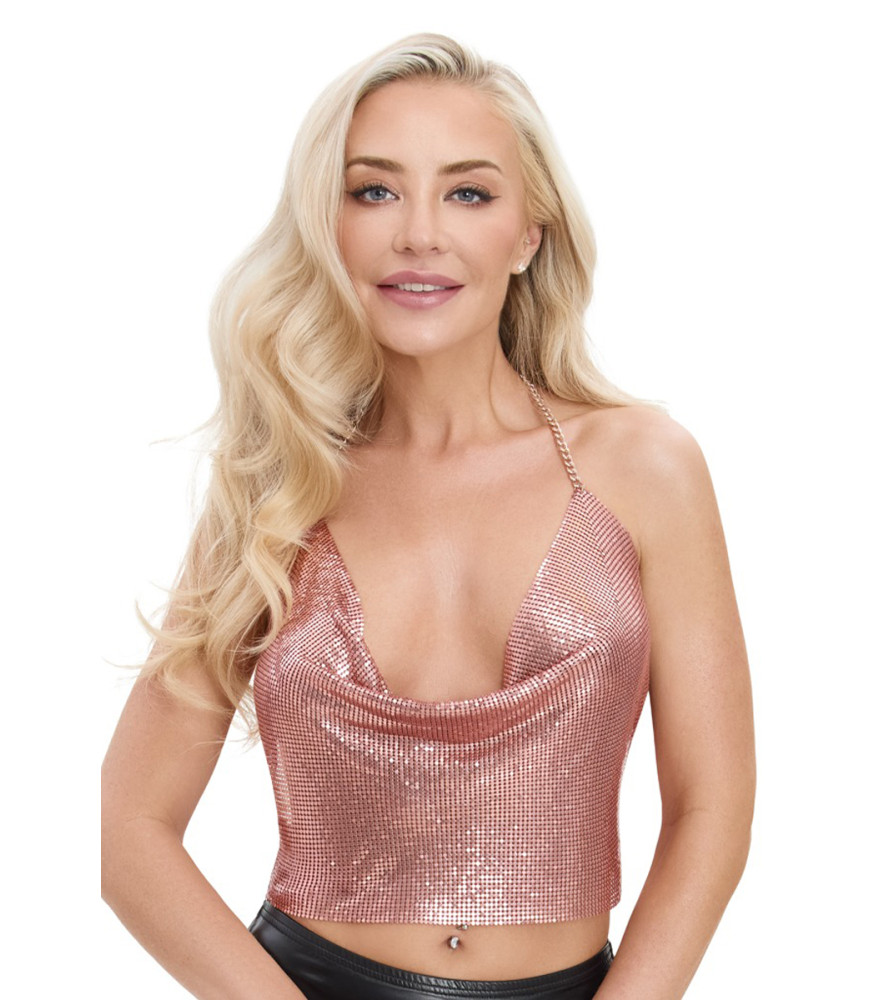 Top en métal doré rose - Cotelli ACCESSOIRES