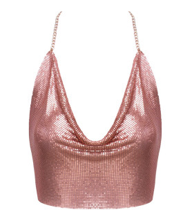 Top en métal doré rose - Cotelli ACCESSOIRES