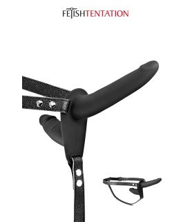 Double gode ceinture noir - Fetish Tentation