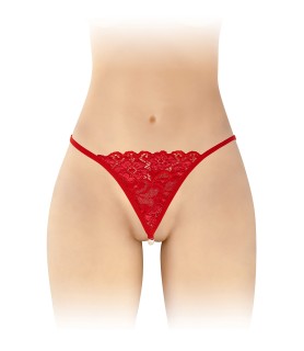 String avec perles Venusina - rouge