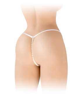 String avec perles Venusina - blanc