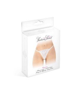 String avec perles Venusina - blanc