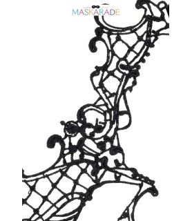 Loup broderie souple Croissant de lune