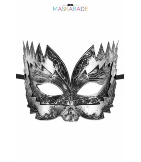 Masque semi-rigide argenté Don Giovanni
