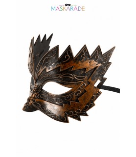 Masque semi-rigide cuivré Don Giovanni