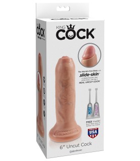 Gode 17,5 cm avec prépuce - King Cock