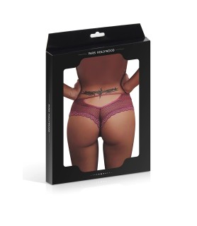 Tanga bordeaux dentelle - Paris Hollywood