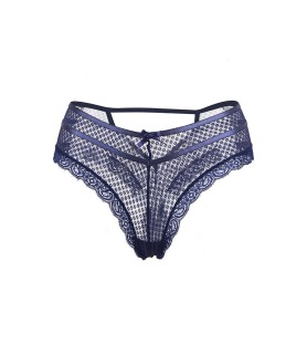 Tanga bleu dentelle - Paris Hollywood