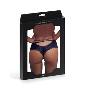 Tanga bleu dentelle - Paris Hollywood
