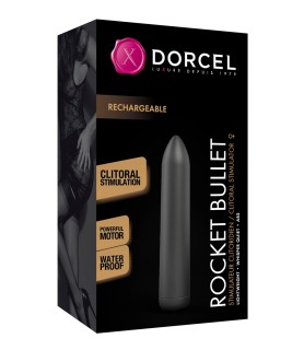 Mini vibro Rocket Bullet noir - Dorcel