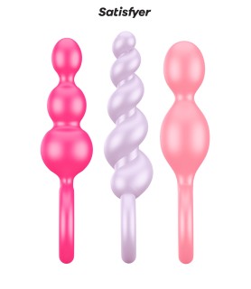 Set de 3 plugs colorés Booty Call - Satisfyer