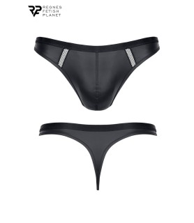 String wetlook noir - Regnes