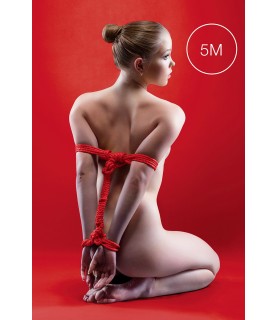 Corde de bondage Japonais 5m rouge - Ouch