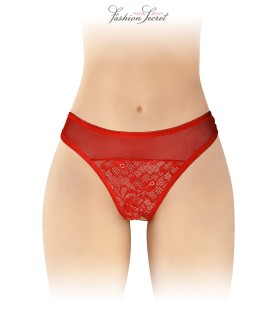 Tanga rouge ouvert Ava - Fashion Secret
