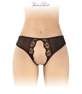 Culotte noire ouverte Ambre - Fashion Secret
