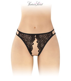 Culotte noire ouverte Annette - Fashion Secret