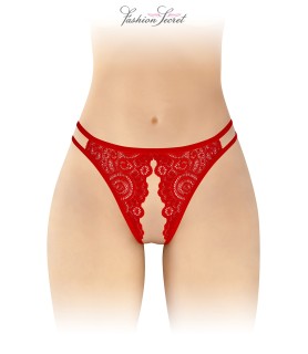 Culotte rouge ouverte Annette - Fashion Secret